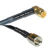 25 feet RFC240 KSR240 SMA Male Angle to FME Male RF Pigtail Coaxial Cable view 1