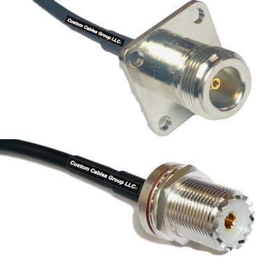 10 feet RFC240 KSR240 N Flange Female to UHF Female Bulkhead RF Pigtail Coaxial Cable