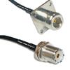 10 feet RFC240 KSR240 N Flange Female to UHF Female Bulkhead RF Pigtail Coaxial Cable view 1