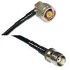 10 feet RFC240 KSR240 N Male Angle to TNC Female RF Pigtail Coaxial Cable view 1