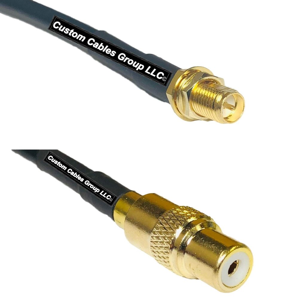 10 feet RFC240 KSR240 RP-SMA Female to RCA Female RF Pigtail Coaxial Cable