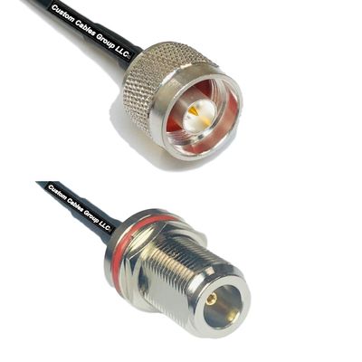 10 feet RFC240 KSR240 N Male to N Female Bulkhead RF Pigtail Coaxial Cable