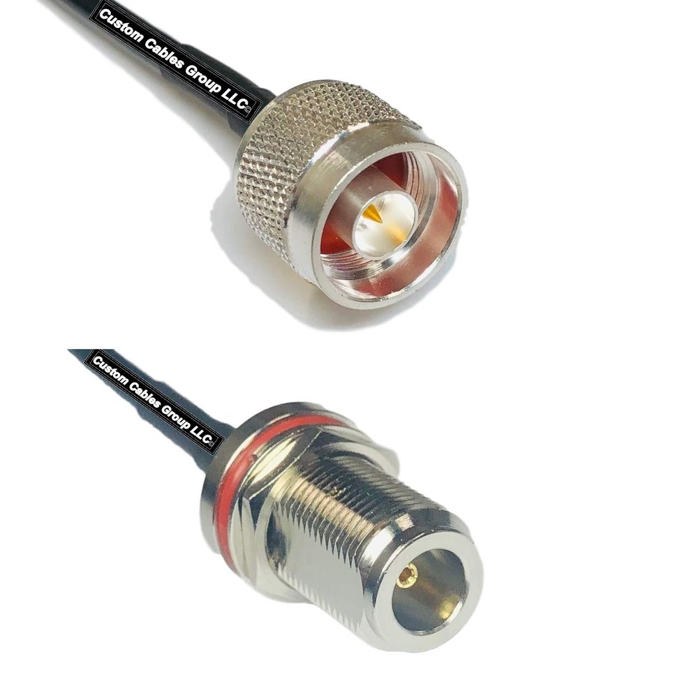 10 feet RFC240 KSR240 N Male to N Female Bulkhead RF Pigtail Coaxial Cable