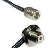 10 feet RFC240 KSR240 N Female to UHF Female Angle Bulkhead RF Pigtail Coaxial Cable view 1