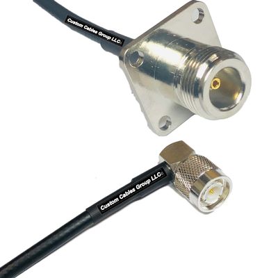 10 feet RFC240 KSR240 N Flange Female to TNC Male Angle RF Pigtail Coaxial Cable