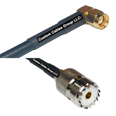 10 feet RFC240 KSR240 RP-SMA Male Angle to SO239 UHF Female RF Pigtail Coaxial Cable