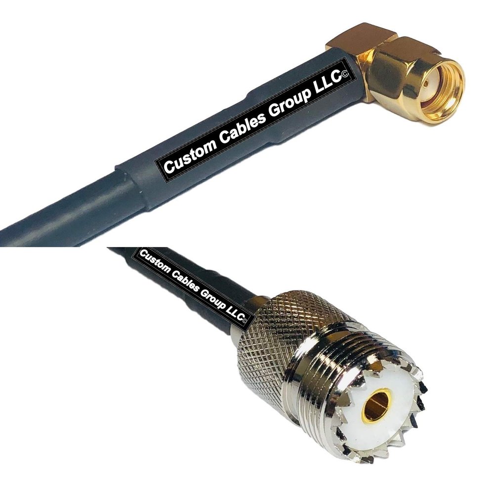 10 feet RFC240 KSR240 RP-SMA Male Angle to SO239 UHF Female RF Pigtail Coaxial Cable