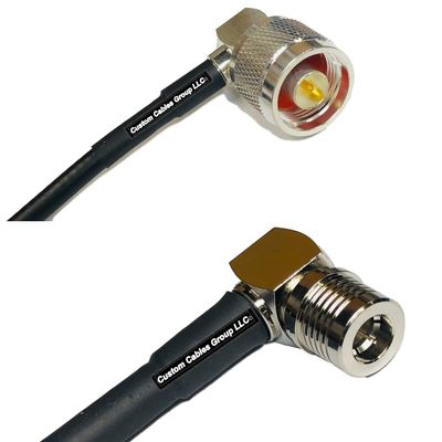 10 feet RFC240 KSR240 N Male Angle to QMA Male Angle RF Pigtail Coaxial Cable