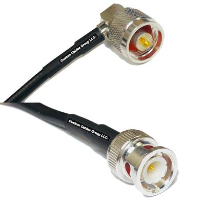 25 feet RFC240 KSR240 N Male Angle to BNC Male RF Pigtail Coaxial Cable