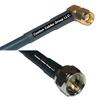 10 feet RFC240 KSR240 RP-SMA Male Angle to F Male RF Pigtail Coaxial Cable view 1