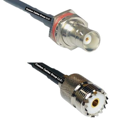 10 feet RFC240 KSR240 BNC Female Big Bulkhead to SO239 UHF Female RF Pigtail Coaxial Cable