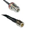 25 feet RFC240 KSR240 N Female Bulkhead to QMA Male RF Pigtail Coaxial Cable view 1