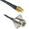 25 feet RFC240 KSR240 SMA Female to N Flange Female RF Pigtail Coaxial Cable view 1