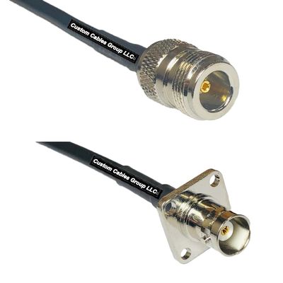 10 feet RFC240 KSR240 N Female to BNC Flange Female RF Pigtail Coaxial Cable