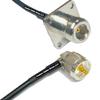 50 feet RFC240 KSR240 N Flange Female to UHF Male Angle RF Pigtail Coaxial Cable view 1