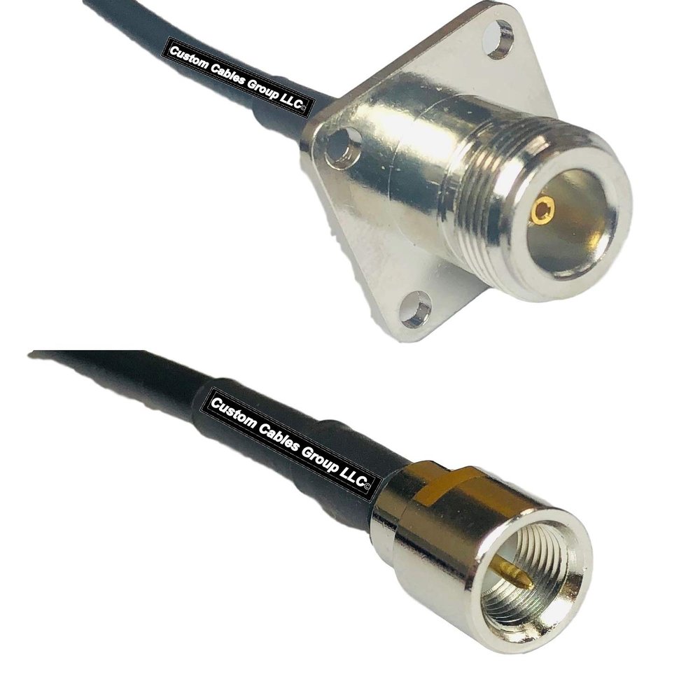 25 feet RFC240 KSR240 N Flange Female to FME Male RF Pigtail Coaxial Cable