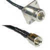 25 feet RFC240 KSR240 N Flange Female to FME Male RF Pigtail Coaxial Cable view 1