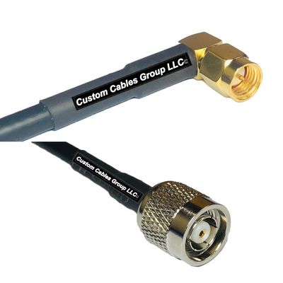 25 feet RFC240 KSR240 SMA Male Angle to RP-TNC Male RF Pigtail Coaxial Cable