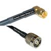 25 feet RFC240 KSR240 SMA Male Angle to RP-TNC Male RF Pigtail Coaxial Cable view 1