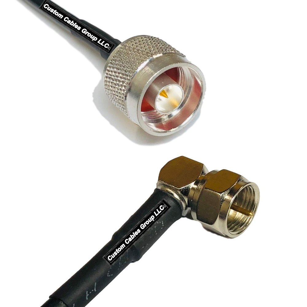 10 feet RFC240 KSR240 N Male to F Male Angle RF Pigtail Coaxial Cable