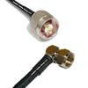 10 feet RFC240 KSR240 N Male to F Male Angle RF Pigtail Coaxial Cable view 1