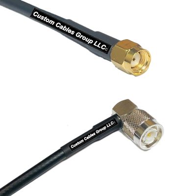10 feet RFC240 KSR240 RP-SMA Male to TNC Male Angle RF Pigtail Coaxial Cable