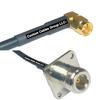 25 feet RFC240 KSR240 SMA Male Angle to N Flange Female RF Pigtail Coaxial Cable view 1