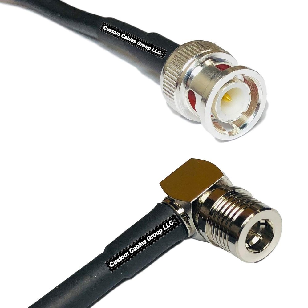 10 feet RFC240 KSR240 BNC Male to QMA Male Angle RF Pigtail Coaxial Cable