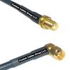 50 feet RFC240 KSR240 SMA Female to SMA Male Angle RF Pigtail Coaxial Cable view 1