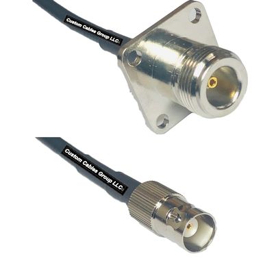 10 feet RFC240 KSR240 N Flange Female to BNC Female RF Pigtail Coaxial Cable