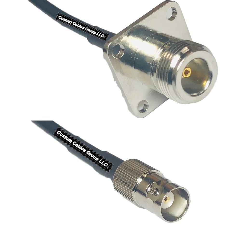 10 feet RFC240 KSR240 N Flange Female to BNC Female RF Pigtail Coaxial Cable