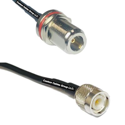 25 feet RFC240 KSR240 N Female Bulkhead to TNC Male RF Pigtail Coaxial Cable