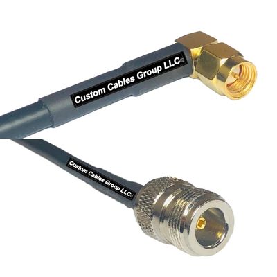 50 feet RFC240 KSR240 SMA Male Angle to N Female RF Pigtail Coaxial Cable