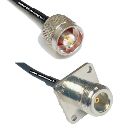10 feet RFC240 KSR240 N Male to N Flange Female RF Pigtail Coaxial Cable