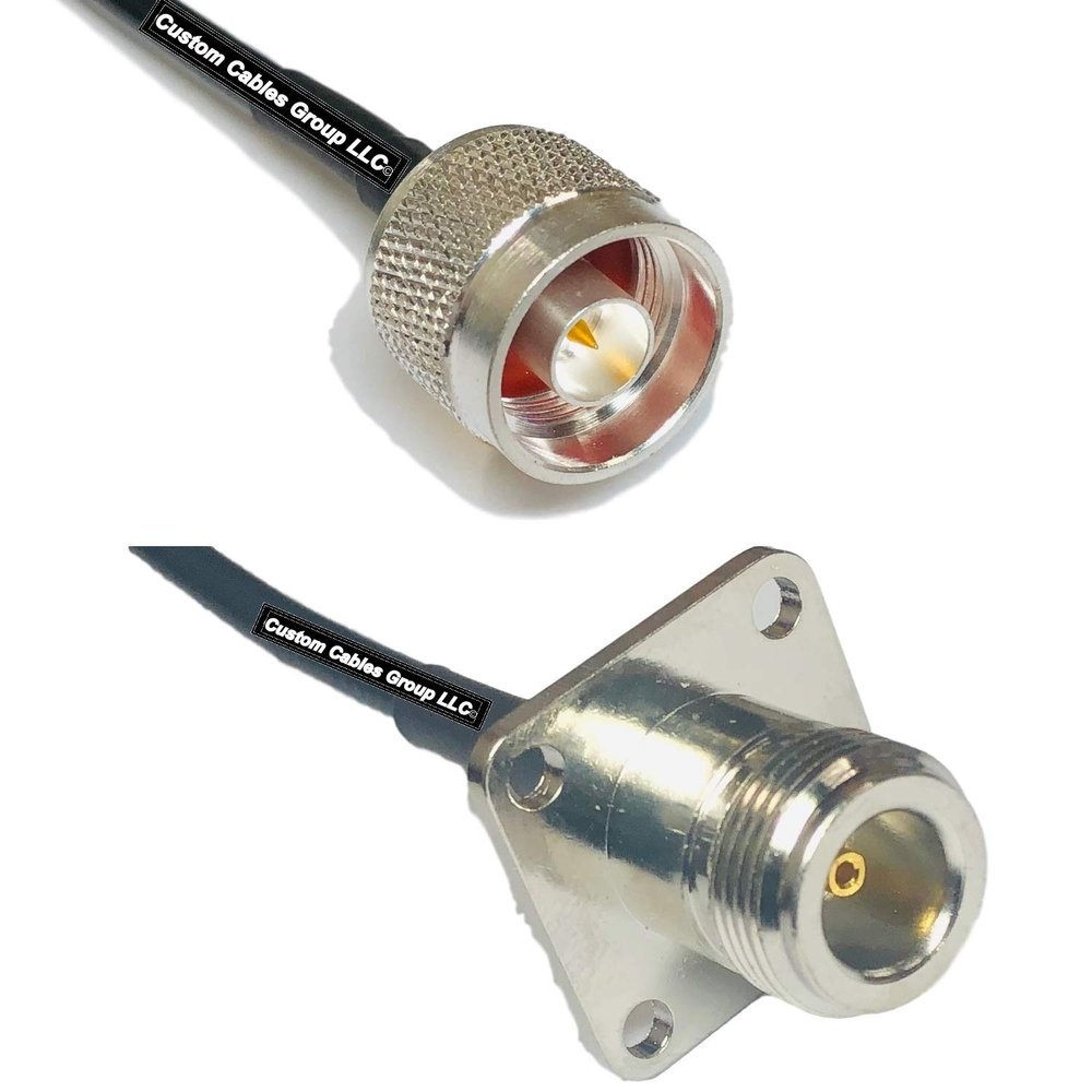 10 feet RFC240 KSR240 N Male to N Flange Female RF Pigtail Coaxial Cable