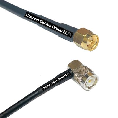 25 feet RFC240 KSR240 SMA Male to TNC Male Angle RF Pigtail Coaxial Cable