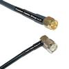 25 feet RFC240 KSR240 SMA Male to TNC Male Angle RF Pigtail Coaxial Cable view 1