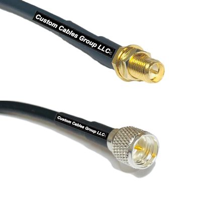 25 feet RFC240 KSR240 RP-SMA Female to Mini UHF Male RF Pigtail Coaxial Cable