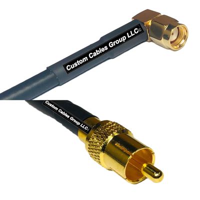 10 feet RFC240 KSR240 RP-SMA Male Angle to RCA Male RF Pigtail Coaxial Cable