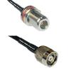 10 feet RFC240 KSR240 N Female Bulkhead to RP-TNC Male RF Pigtail Coaxial Cable view 1