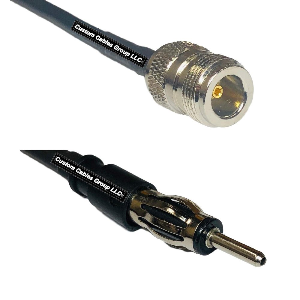 10 feet RFC240 KSR240 N Female to AM/FM Male RF Pigtail Coaxial Cable