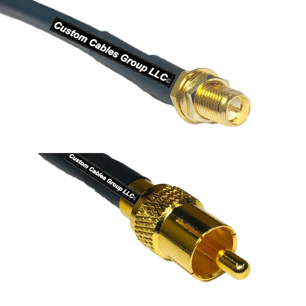 10 feet RFC240 KSR240 RP-SMA Female to RCA Male RF Pigtail Coaxial Cable
