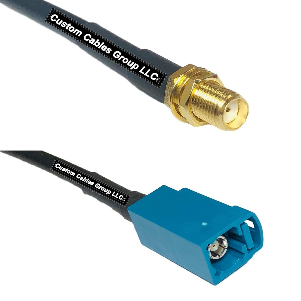 25 feet RFC240 KSR240 SMA Female to Fakra Z Female RF Pigtail Coaxial Cable