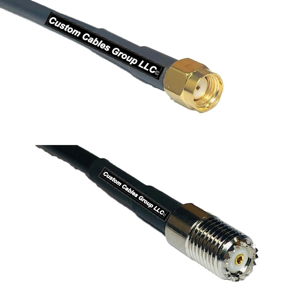 50 feet RFC240 KSR240 RP-SMA Male to Mini UHF Female RF Pigtail Coaxial Cable