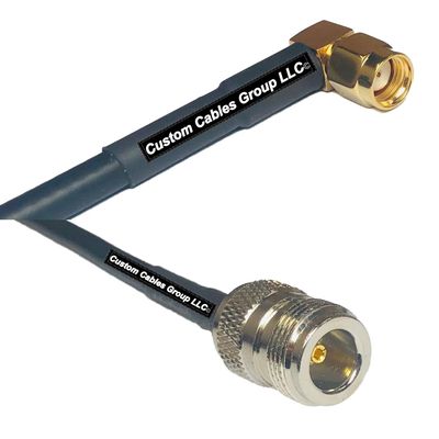 50 feet RFC240 KSR240 RP-SMA Male Angle to N Female RF Pigtail Coaxial Cable