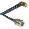 50 feet RFC240 KSR240 RP-SMA Male Angle to N Female RF Pigtail Coaxial Cable view 1
