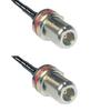 10 feet RFC240 KSR240 N Female Bulkhead to N Female Bulkhead RF Pigtail Coaxial Cable view 1