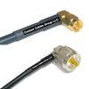 50 feet RFC240 KSR240 SMA Male Angle to UHF Male Angle RF Pigtail Coaxial Cable view 1