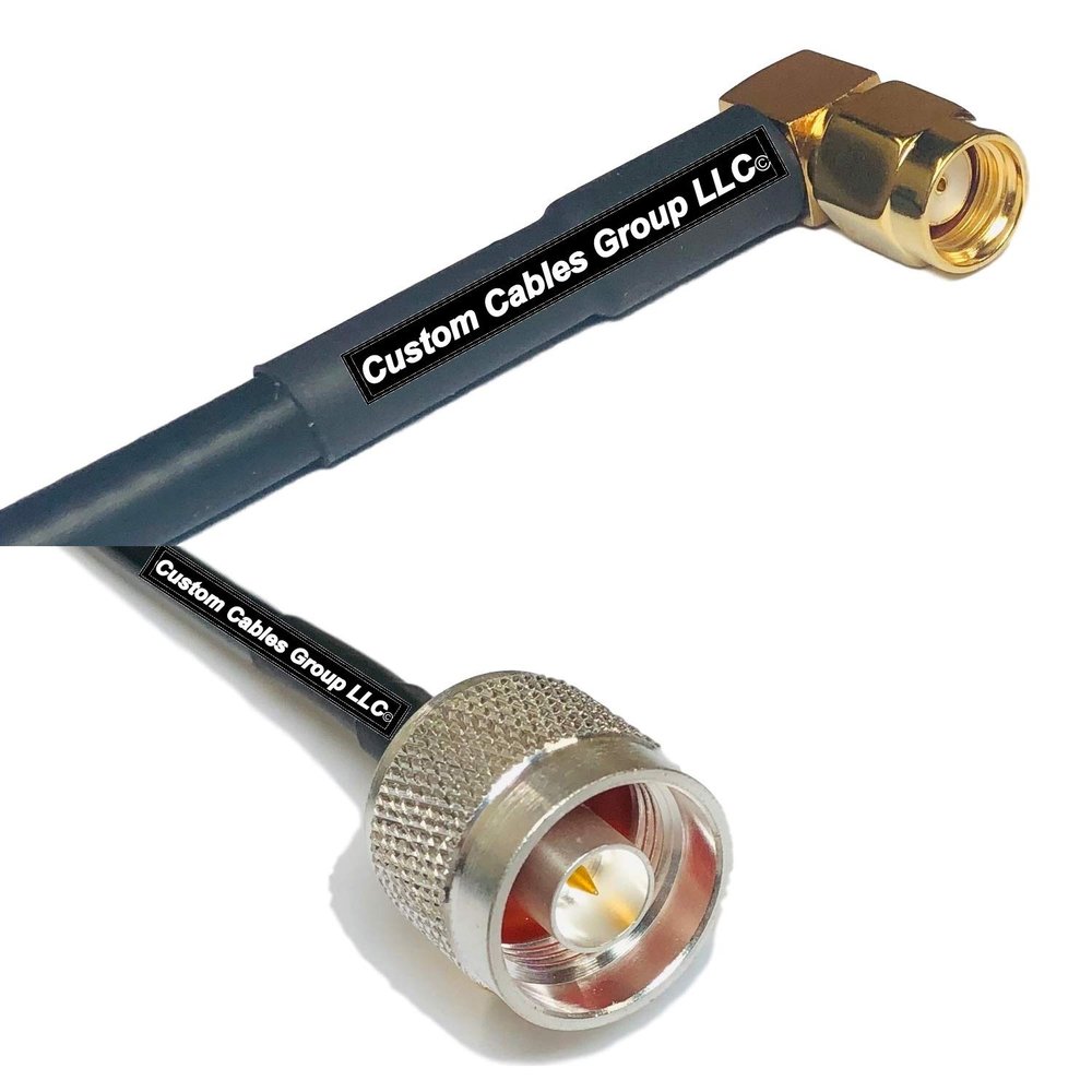 10 feet RFC240 KSR240 RP-SMA Male Angle to N Male RF Pigtail Coaxial Cable