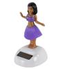 Solar Powered Dancing Decoration Dashboard Hawaiian Hula Girl Office or Home (Purple) view 2